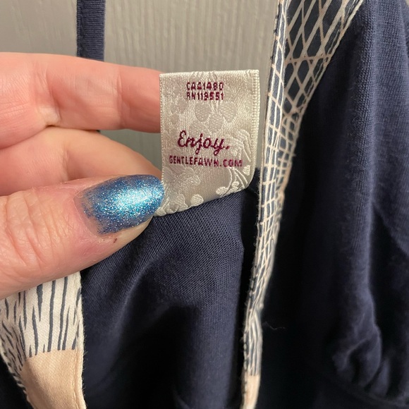 Gentle Fawn large halter top navy with pattern trim still with tags. - Picture 6 of 9